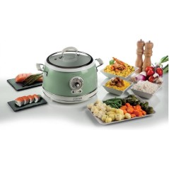 Ariete Vintage Rice Cooker - 35L Slow Cooker 700W Green | Perfect for Delicious Meals!